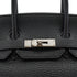 HERMES BIRKIN 35 BLACK TOGO HAND BAG 2007 SQUARE K PALLADIUM HARDWARE 90331854