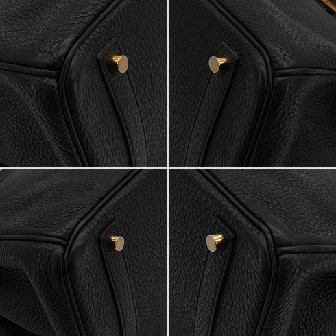 HERMES BIRKIN 35 BLACK TOGO HAND BAG 2012 SQUARE P GOLD HARDWARE 90335900