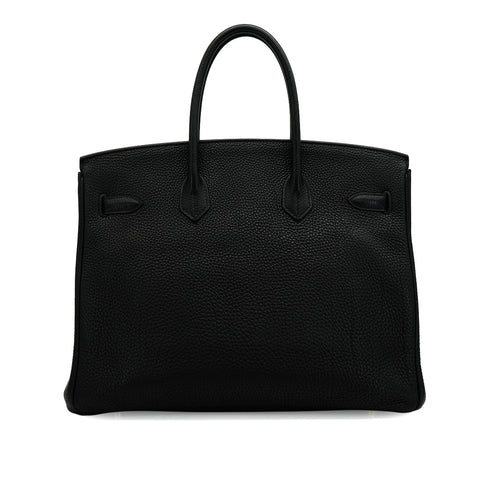 HERMES BIRKIN 35 BLACK TOGO HAND BAG 2012 SQUARE P GOLD HARDWARE 90335900