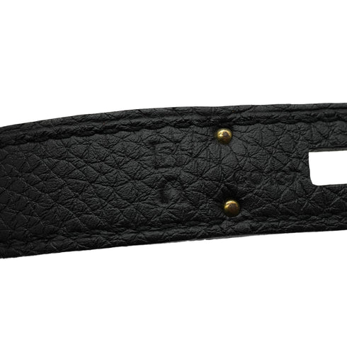 HERMES BIRKIN 35 BLACK TOGO HAND BAG 2014 SQUARE R GOLD HARDWARE 90335829