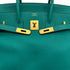 HERMES BIRKIN 35 BLEU PAON TAURILLON CLEMENCE HAND BAG 2017 A STAMP GOLD HARDWARE 90312499