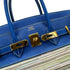 HERMES BIRKIN 35 BLUE FRANCE VEAU GULLIVER VIBRATO HAND BAG 2002 SQUARE F GOLD HARDWARE 90319534
