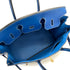 HERMES BIRKIN 35 BLUE FRANCE VEAU GULLIVER VIBRATO HAND BAG 2002 SQUARE F GOLD HARDWARE 90319534