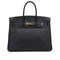 HERMES BIRKIN 35 BLUE INDIGO TOGO HAND BAG 2000 SQUARE D GOLD HARDWARE 90335290