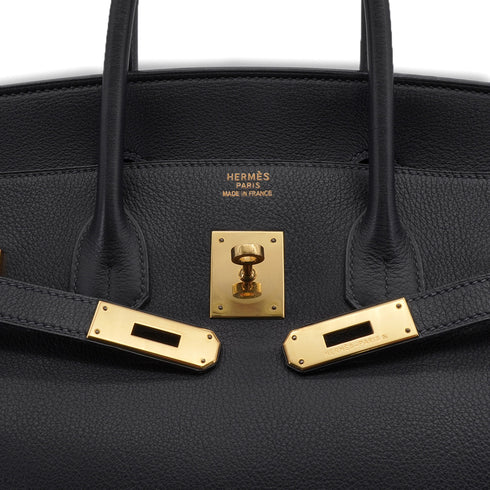 HERMES BIRKIN 35 BLUE INDIGO TOGO HAND BAG 2000 SQUARE D GOLD HARDWARE 90335290