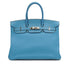 HERMES BIRKIN 35 BLUE JEAN TAURILLON CLEMENCE HAND BAG 2003 SQUARE G PALLADIUM HARDWARE 90327065