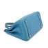 HERMES BIRKIN 35 BLUE JEAN TAURILLON CLEMENCE HAND BAG 2003 SQUARE G PALLADIUM HARDWARE 90327065