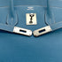 HERMES BIRKIN 35 BLUE JEAN TAURILLON CLEMENCE HAND BAG 2004 SQUARE H PALLADIUM HARDWARE 90318181
