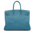 HERMES BIRKIN 35 BLUE JEAN TOGO HAND BAG 1999 SQUARE C PALLADIUM HARDWARE 90345159