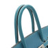 HERMES BIRKIN 35 BLUE JEAN TOGO HAND BAG 1999 SQUARE C PALLADIUM HARDWARE 90345159