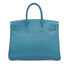 HERMES BIRKIN 35 BLUE JEAN TOGO HAND BAG 2002 SQUARE F GOLD HARDWARE 90350398