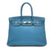 HERMES BIRKIN 35 BLUE JEAN TOGO HAND BAG 2004 SQUARE H PALLADIUM HARDWARE 90317897