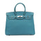 HERMES BIRKIN 35 BLUE JEAN TOGO HAND BAG 2004 SQUARE H PALLADIUM HARDWARE 90342735