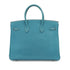 HERMES BIRKIN 35 BLUE JEAN TOGO HAND BAG 2004 SQUARE H PALLADIUM HARDWARE 90342735