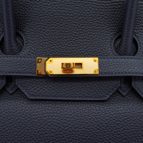 HERMES BIRKIN 35 BLUE NUIT TOGO HAND BAG 2020 Y STAMP GOLD HARDWARE 90331866