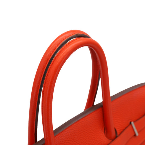 HERMES BIRKIN 35 CAPUCINE TOGO HAND BAG 2012 SQUARE P PALLADIUM HARDWARE 90328709