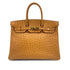 HERMES BIRKIN 35 CHESTNUT OSTRICH HAND BAG 1995 CIRCLE Y GOLD HARDWARE 90326205
