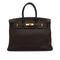 HERMES BIRKIN 35 CHOCOLAT TOGO HAND BAG 2007 SQUARE K GOLD HARDWARE 90341428