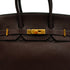 HERMES BIRKIN 35 CHOCOLAT TOGO HAND BAG 2007 SQUARE K GOLD HARDWARE 90341428