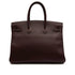 HERMES BIRKIN 35 CHOCOLAT VEAU GULLIVER HAND BAG 1998 SQUARE B GOLD HARDWARE 90317719