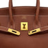 HERMES BIRKIN 35 COGNAC FJORD HAND BAG 2000 SQUARE D GOLD HARDWARE 90314442