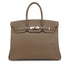 HERMES BIRKIN 35 ETOUPE VEAU EPSOM HAND BAG 2009 SQUARE M PALLADIUM HARDWARE 90331864