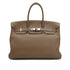 HERMES BIRKIN 35 ETOUPE VEAU GULLIVER HAND BAG 2007 SQUARE K PALLADIUM HARDWARE 90319921