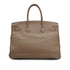 HERMES BIRKIN 35 ETOUPE VEAU GULLIVER HAND BAG 2007 SQUARE K PALLADIUM HARDWARE 90319921