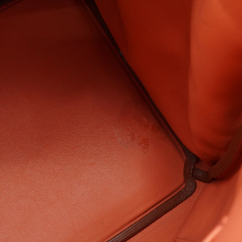 HERMES BIRKIN 35 GHILLIES ROSY ROUGE H VEAU SWIFT HAND BAG 2012 SQUARE P PALLADIUM HARDWARE 90335721