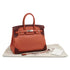 HERMES BIRKIN 35 GHILLIES ROSY ROUGE H VEAU SWIFT HAND BAG 2012 SQUARE P PALLADIUM HARDWARE 90335721