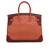 HERMES BIRKIN 35 GHILLIES ROSY ROUGE H VEAU SWIFT HAND BAG 2012 SQUARE P PALLADIUM HARDWARE 90335721
