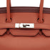 HERMES BIRKIN 35 GHILLIES ROSY ROUGE H VEAU SWIFT HAND BAG 2012 SQUARE P PALLADIUM HARDWARE 90335721