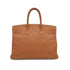 HERMES BIRKIN 35 GOLD TAURILLON CLEMENCE HAND BAG 2005 SQUARE I PALLADIUM HARDWARE 90340910