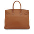 HERMES BIRKIN 35 GOLD TAURILLON CLEMENCE HAND BAG 2005 SQUARE I PALLADIUM HARDWARE 90334125