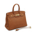 HERMES BIRKIN 35 GOLD TOGO HAND BAG 2004 SQUARE H GOLD HARDWARE 90338876
