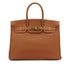 HERMES BIRKIN 35 GOLD TOGO HAND BAG 2004 SQUARE H GOLD HARDWARE 90338876
