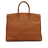 HERMES BIRKIN 35 GOLD TOGO HAND BAG 2004 SQUARE H GOLD HARDWARE 90338876