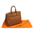 HERMES BIRKIN 35 GOLD TOGO HAND BAG 2005 SQUARE I GOLD HARDWARE 90331378