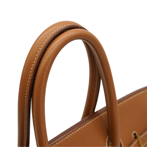HERMES BIRKIN 35 GOLD TOGO HAND BAG 2005 SQUARE I GOLD HARDWARE 90331378