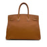 HERMES BIRKIN 35 GOLD TOGO HAND BAG 2005 SQUARE I GOLD HARDWARE 90313664