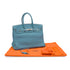 HERMES BIRKIN 35 BLUE JEAN TOGO HAND BAG 2005 SQUARE I PALLADIUM HARDWARE 90330698