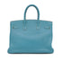 HERMES BIRKIN 35 BLUE JEAN TOGO HAND BAG 2005 SQUARE I PALLADIUM HARDWARE 90330698