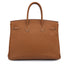 HERMES BIRKIN 35 GOLD TOGO HAND BAG 2006 SQUARE J GOLD HARDWARE 90325632