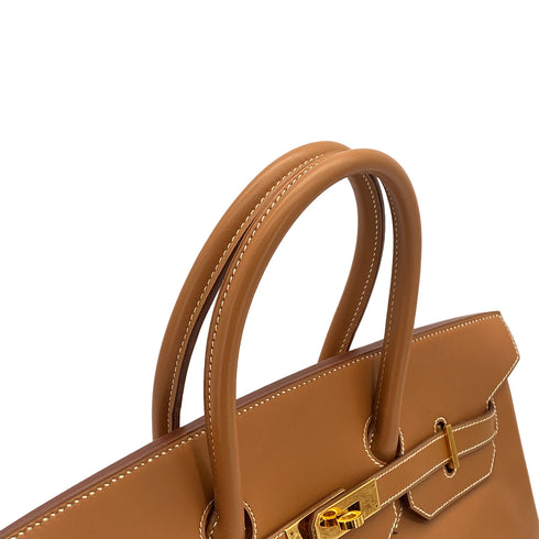 HERMES BIRKIN 35 GOLD VEAU CHAMONIX HAND BAG 1995 CIRCLE Y GOLD HARDWARE 90323188