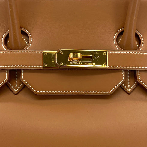 HERMES BIRKIN 35 GOLD VEAU CHAMONIX HAND BAG 1995 CIRCLE Y GOLD HARDWARE 90323188