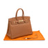 HERMES BIRKIN 35 GOLD VEAU EPSOM HAND BAG 2003 SQUARE G GOLD HARDWARE 90331367