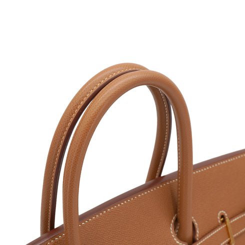 HERMES BIRKIN 35 GOLD VEAU EPSOM HAND BAG 2003 SQUARE G GOLD HARDWARE 90331367