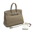 HERMES BIRKIN 35 GRIS TOURTERELLE TOGO HAND BAG 2009 SQUARE M PALLADIUM HARDWARE 90334516