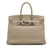 HERMES BIRKIN 35 GRIS TOURTERELLE TOGO HAND BAG 2009 SQUARE M PALLADIUM HARDWARE 90334516