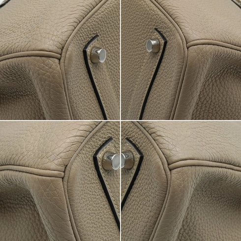 HERMES BIRKIN 35 GRIS TOURTERELLE TOGO HAND BAG 2009 SQUARE M PALLADIUM HARDWARE 90334516